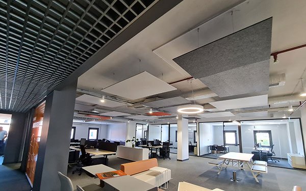 cure yapı akustik felt keçe tavan paneli kaplama uygulama