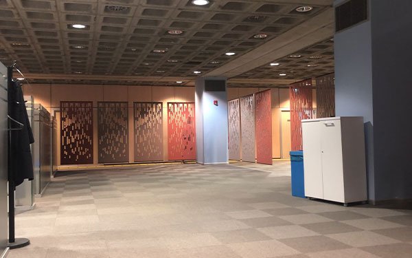 iga havalimanı akustik keçe perde uygulaması