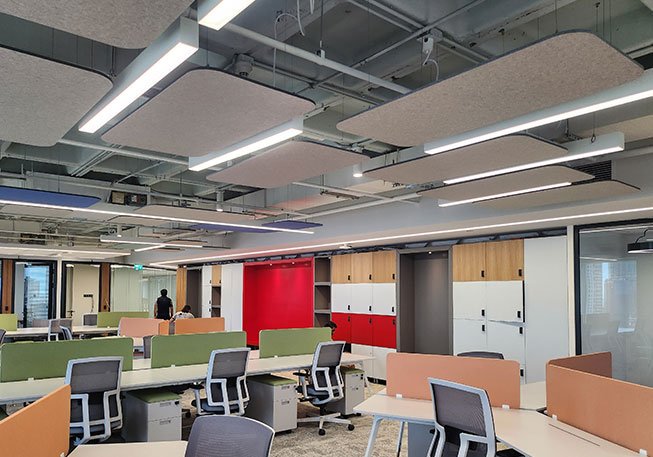 pet polyester akustik keçe tavan paneli